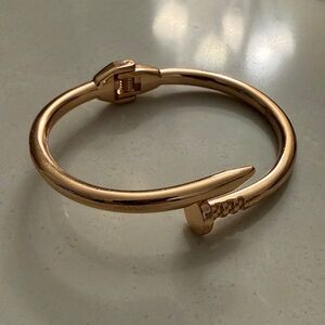 Gold Nail Design Bracelet